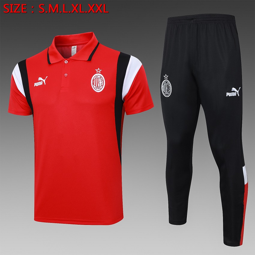 AAA Quality AC Milan 23/24 Red/Black/White Training Kit Jerseys